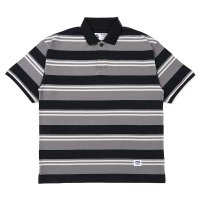 CHALLENGER/S/S BORDER POLO（GRAY/BLACK）［ボーダーポロ-25春夏］