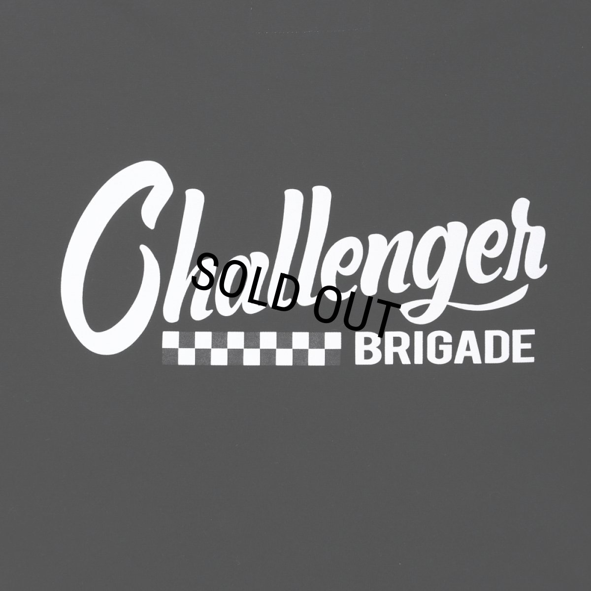 画像4: CHALLENGER/CHECKER LOGO TEE（BLACK）［プリントT-25春夏］ (4)