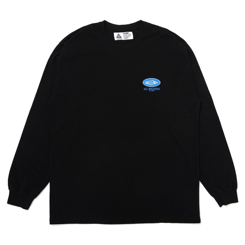 画像1: CHALLENGER/L/S FROG TEE（BLACK）［プリント長袖T-25春夏］