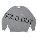 COOTIE PRODUCTIONS/Pigment Dyed Open End Yarn Sweat Crew（Black）［ピグメントダイスウェットクルー-24秋冬］