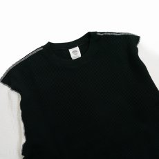 画像4: ROUGH AND RUGGED/ODD / WAFFLE（BLACK）［ワッフルサーマル8分袖-24秋冬］ (4)
