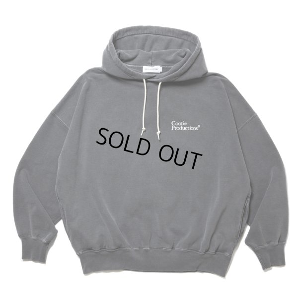 画像1: COOTIE PRODUCTIONS/Pigment Dyed Open End Yarn Sweat Hoodie（Black）［ピグメントダイスウェットフーディー-24秋冬］