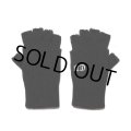 COOTIE PRODUCTIONS/Lowgauge Fingerless Knit Glove（Black）［フィンガーレスグローブ-24秋冬］