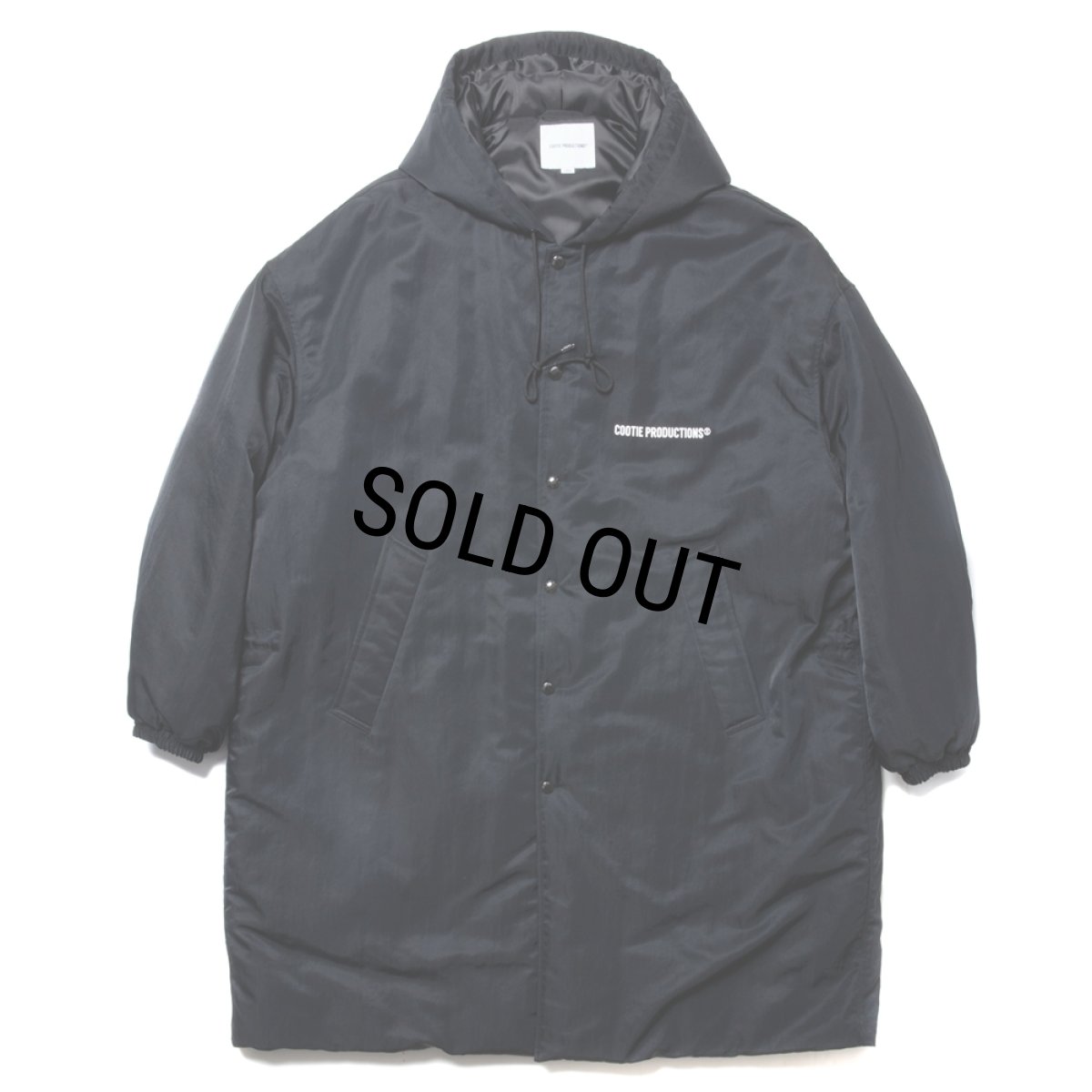 画像1: COOTIE PRODUCTIONS/Error Fit Padded Bench Coat（Black）［エラーフィットベンチコート-24秋冬］ (1)