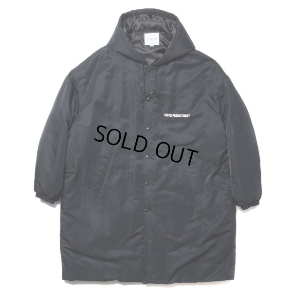 画像1: COOTIE PRODUCTIONS/Error Fit Padded Bench Coat（Black）［エラーフィットベンチコート-24秋冬］