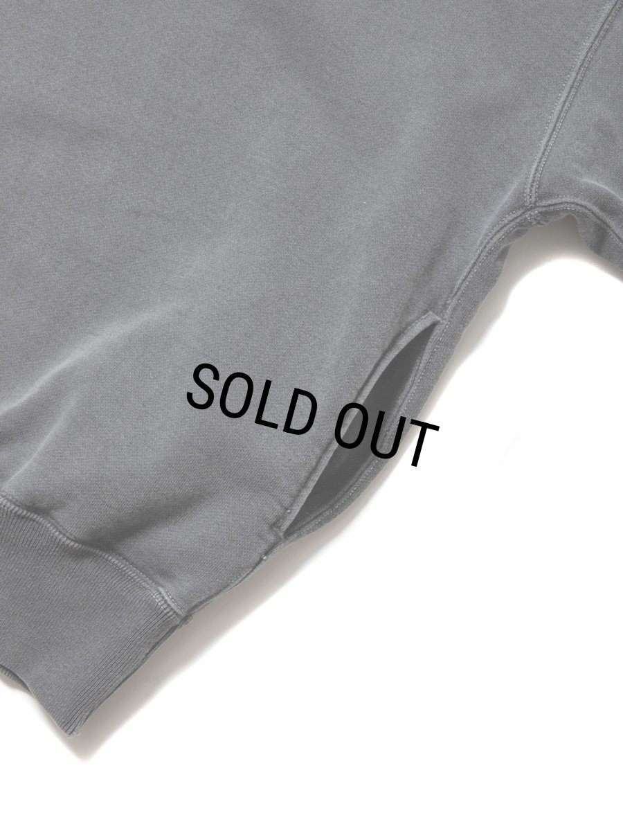 画像4: COOTIE PRODUCTIONS/Pigment Dyed Open End Yarn Sweat Crew（Black）［ピグメントダイスウェットクルー-24秋冬］ (4)