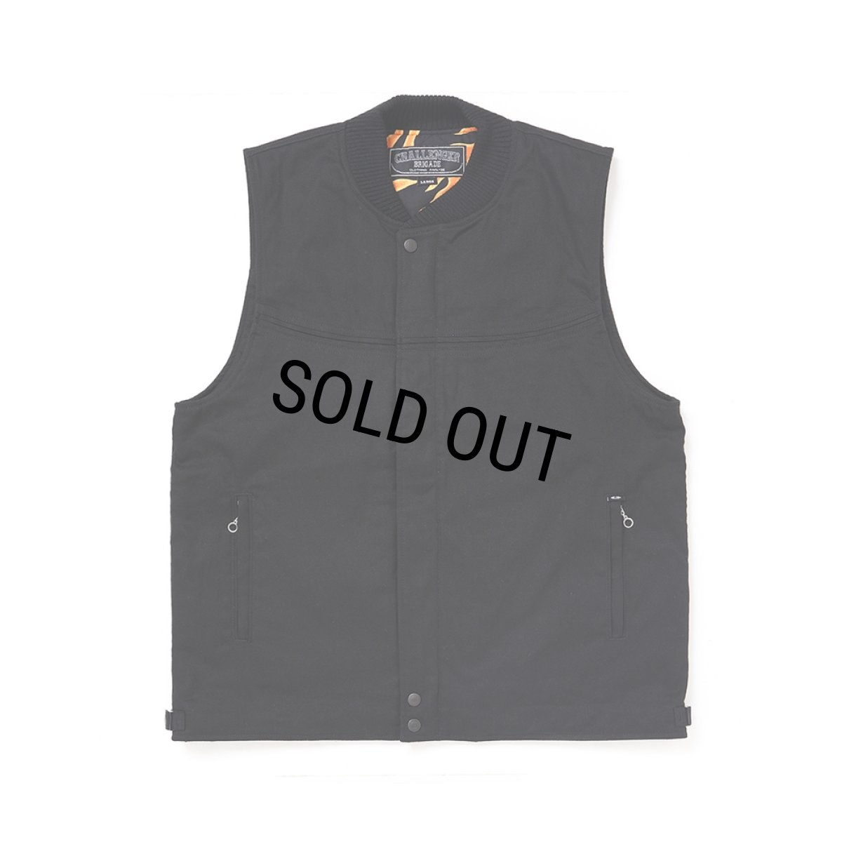 画像1: CHALLENGER/DERBY VEST（BLACK）［ダービーベスト-25春夏］ (1)