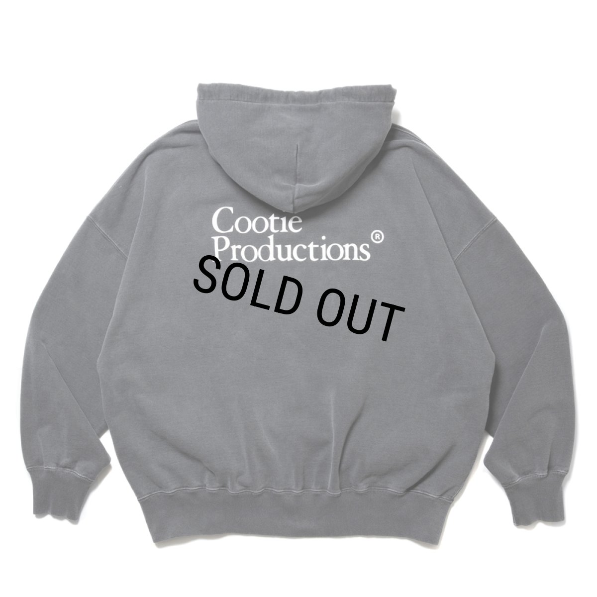 画像2: COOTIE PRODUCTIONS/Pigment Dyed Open End Yarn Sweat Hoodie（Black）［ピグメントダイスウェットフーディー-24秋冬］ (2)