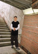 画像6: ROUGH AND RUGGED/ODD / WAFFLE（BLACK）［ワッフルサーマル8分袖-24秋冬］ (6)