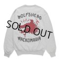 WACKO MARIA/WOLF'S HEAD / HEAVY WEIGHT SWEAT SHIRT（GRAY）［クルーネックスウェット-24秋冬］