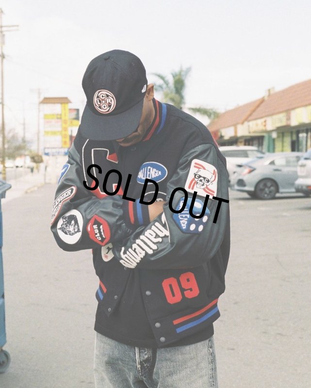 CHALLENGER/15th VARSITY JACKET（BLACK）［15周年ヴァーシティJKT-24