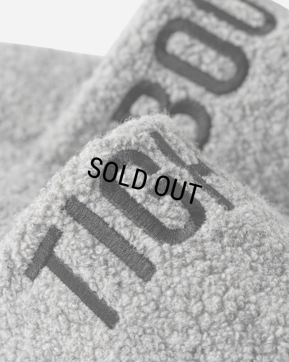 画像10: TIGHTBOOTH/LABEL LOGO BOA SANDAL（Grey）［ルームボアサンダル-24秋冬］ (10)