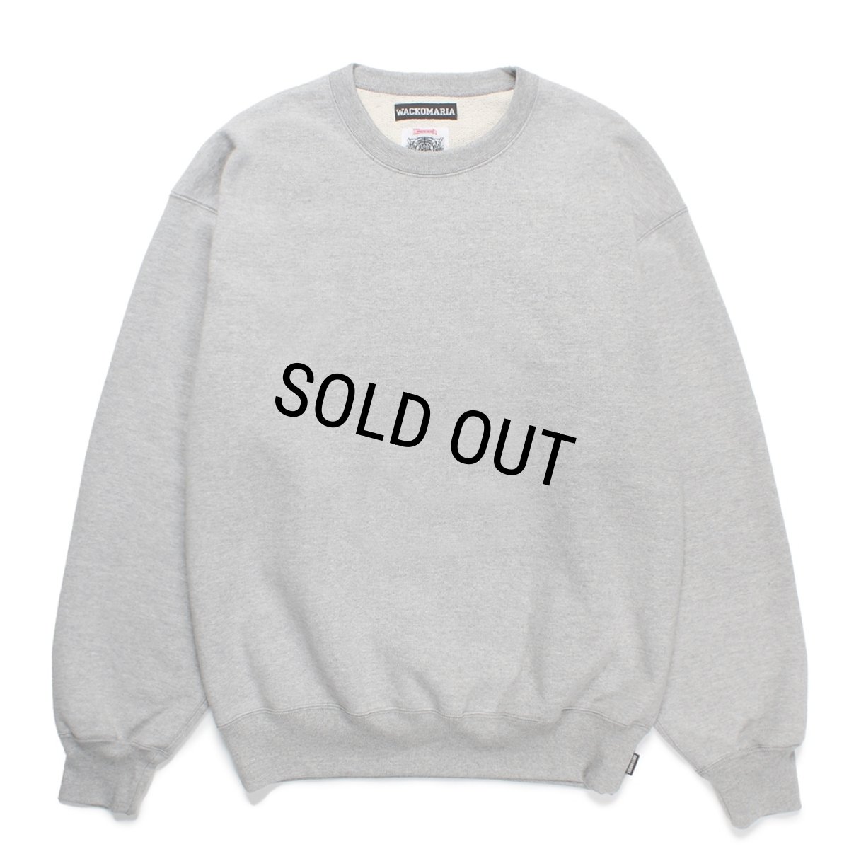 画像2: WACKO MARIA/WOLF'S HEAD / HEAVY WEIGHT SWEAT SHIRT（GRAY）［クルーネックスウェット-24秋冬］ (2)