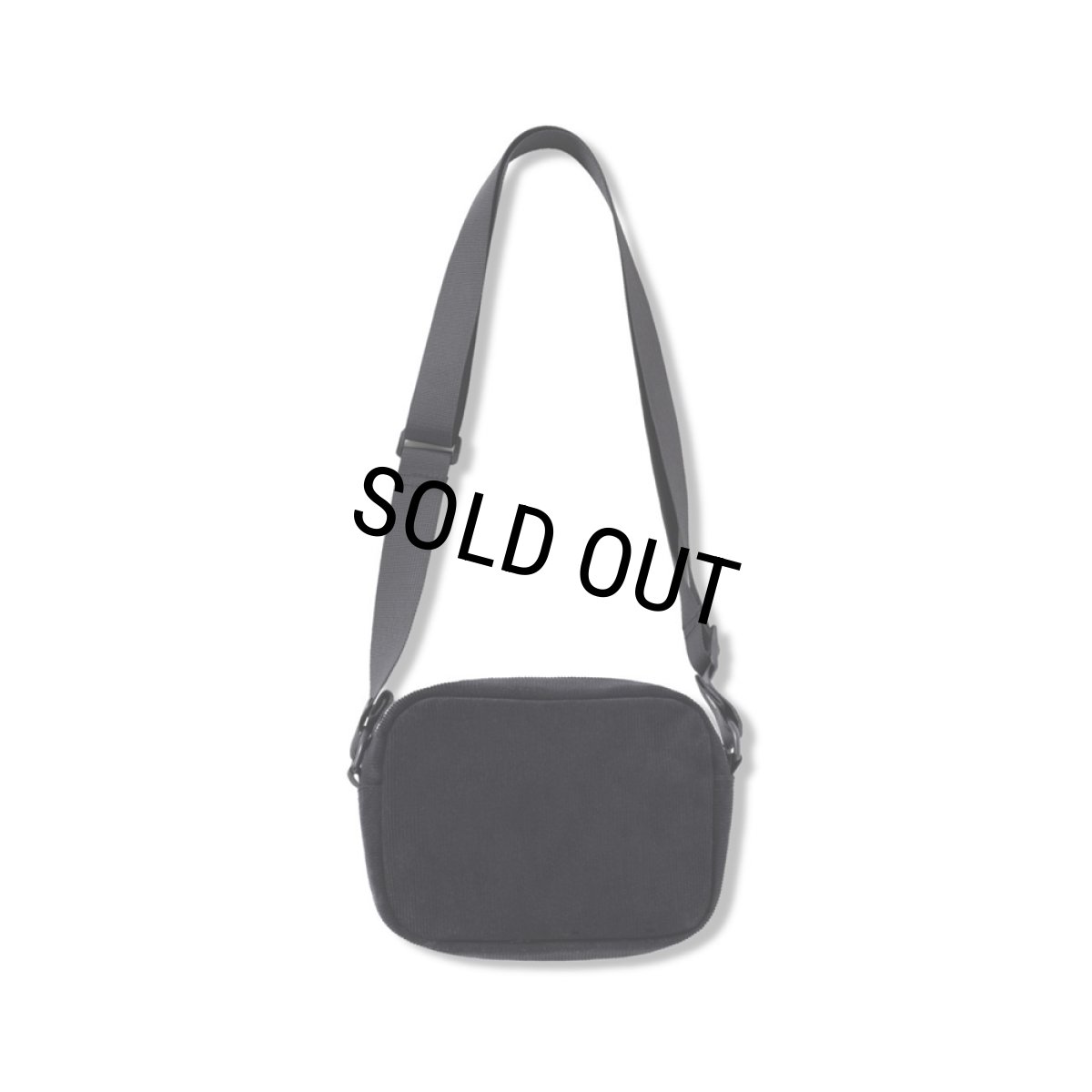 画像2: BlackEyePatch/OG LABEL CORDUROY SHOULDER BAG（BLACK） (2)