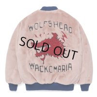 WACKO MARIA/WOLF'S HEAD / FUR SKA JACKET（PINK）［ファースカJKT-24秋冬］