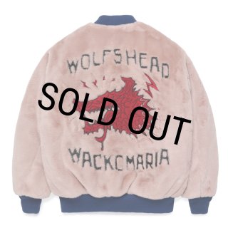 WACKO MARIA/WOLF'S HEAD / FUR SKA JACKET（PINK）［ファースカ