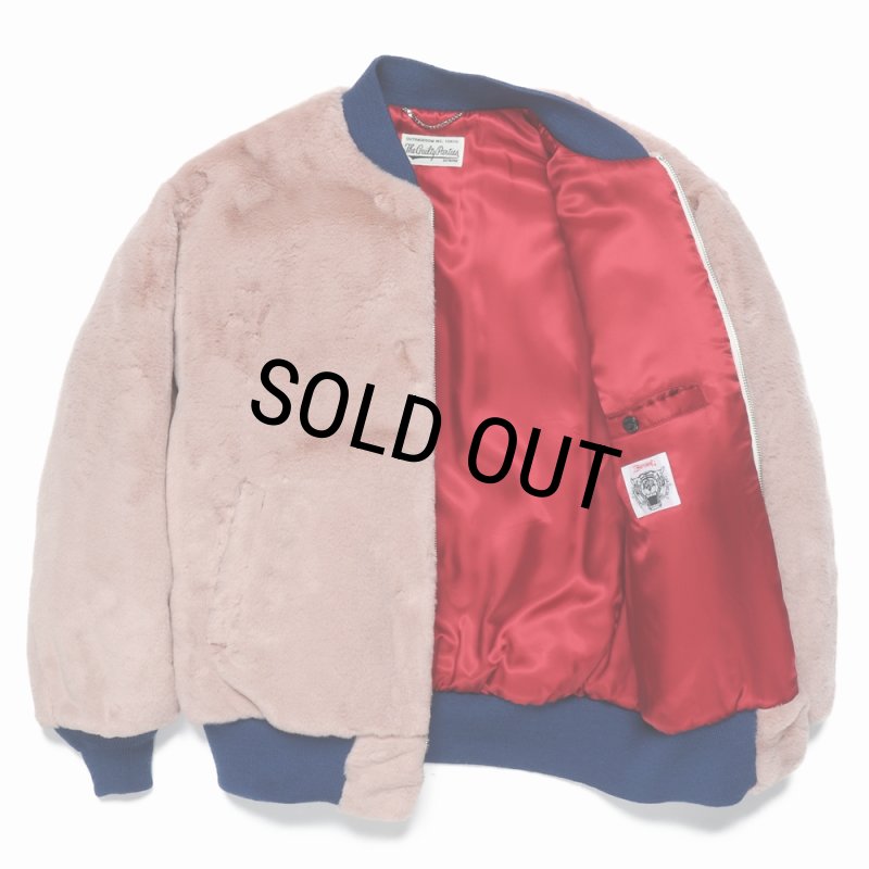 WACKO MARIA/WOLF'S HEAD / FUR SKA JACKET（PINK）［ファースカJKT-24