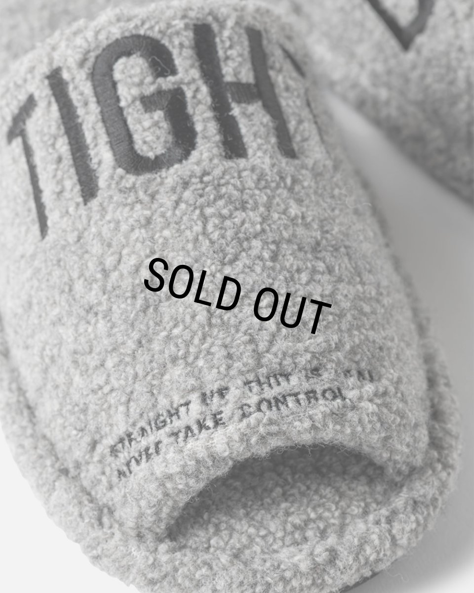 画像9: TIGHTBOOTH/LABEL LOGO BOA SANDAL（Grey）［ルームボアサンダル-24秋冬］ (9)