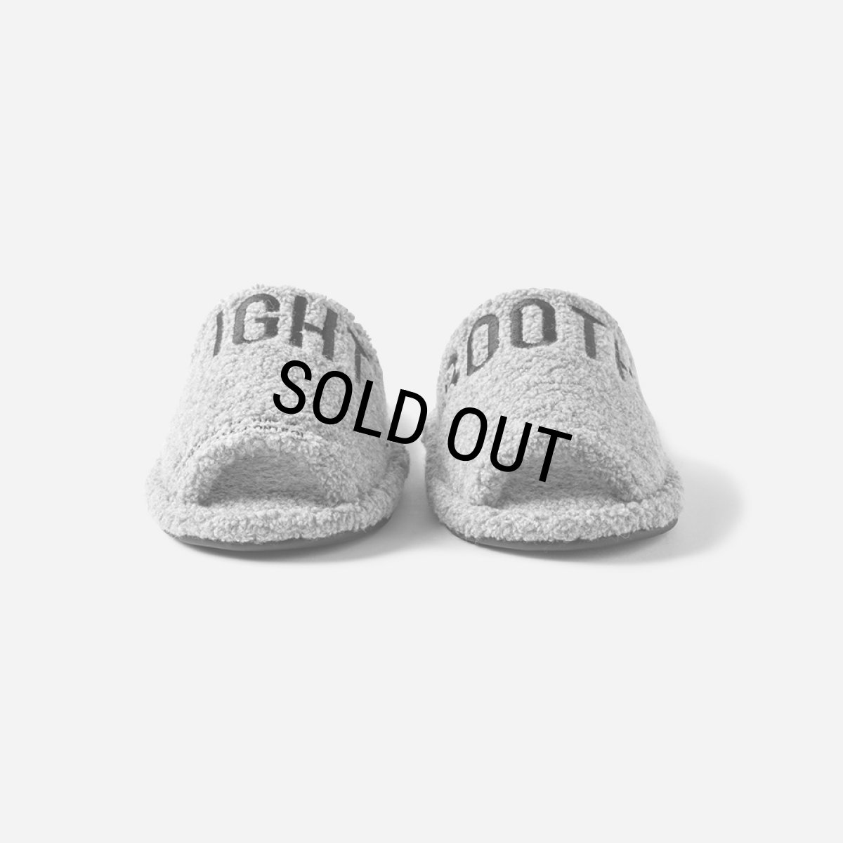 画像4: TIGHTBOOTH/LABEL LOGO BOA SANDAL（Grey）［ルームボアサンダル-24秋冬］ (4)