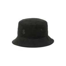 画像1: 【30%OFF】CALEE/FAUX SUEDE BUCKET HAT（BLACK）［フェイクスウェードバケットハット-24秋冬］ (1)