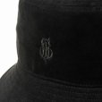 画像4: 【30%OFF】CALEE/FAUX SUEDE BUCKET HAT（BLACK）［フェイクスウェードバケットハット-24秋冬］ (4)