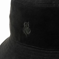 画像4: 【30%OFF】CALEE/FAUX SUEDE BUCKET HAT（BLACK）［フェイクスウェードバケットハット-24秋冬］ (4)