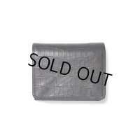 WACKO MARIA/SPEAK EASY / MINI WALLET（CROCODILE EMBOSS）［ミニウォレット-24秋冬］