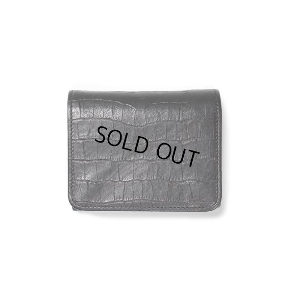 画像1: WACKO MARIA/SPEAK EASY / MINI WALLET（CROCODILE EMBOSS）［ミニウォレット-24秋冬］