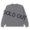BlackEyePatch/SMALL OG LABEL PIGMENT DYDED CREW SWEAT（BLACK）
