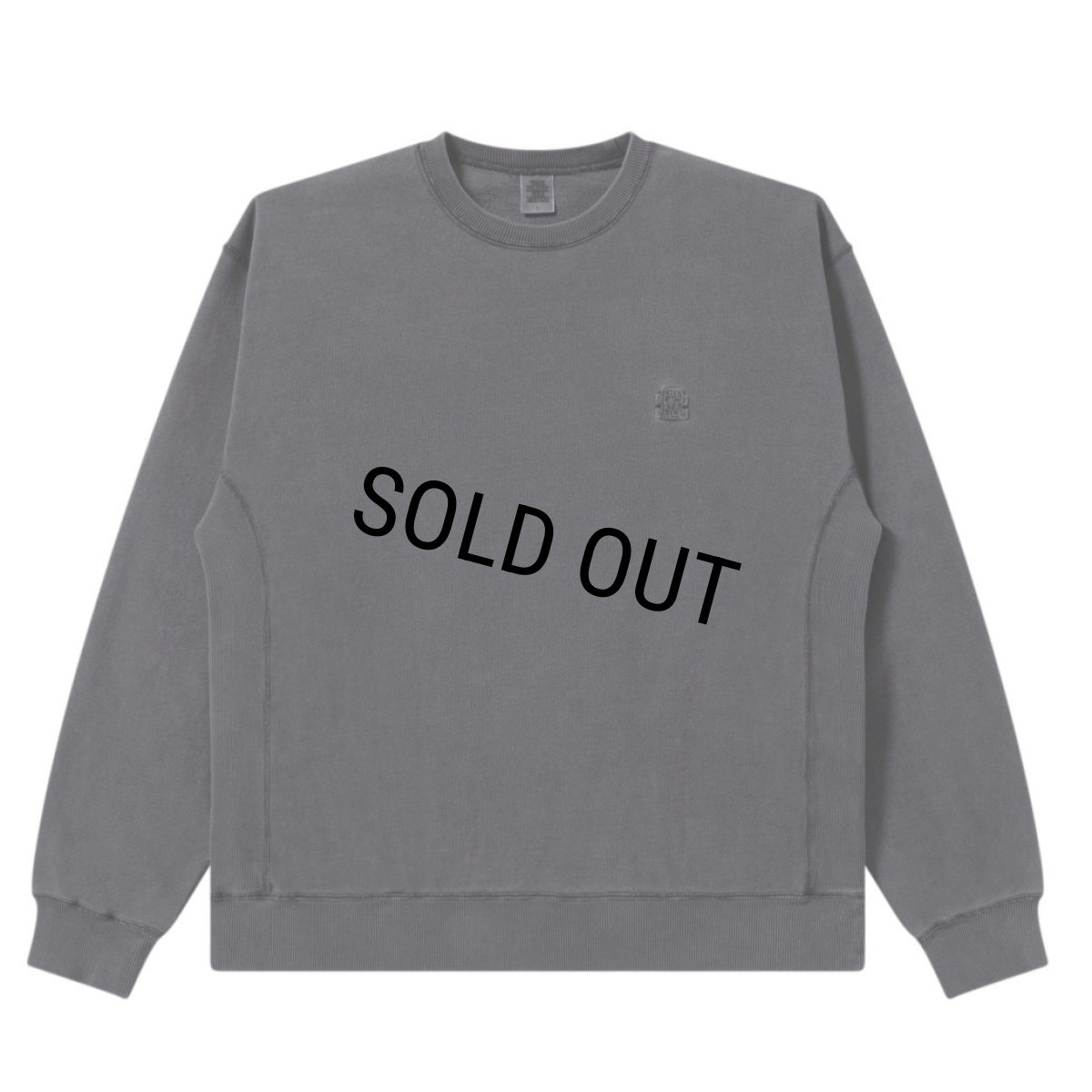 画像1: BlackEyePatch/SMALL OG LABEL PIGMENT DYDED CREW SWEAT（BLACK） (1)