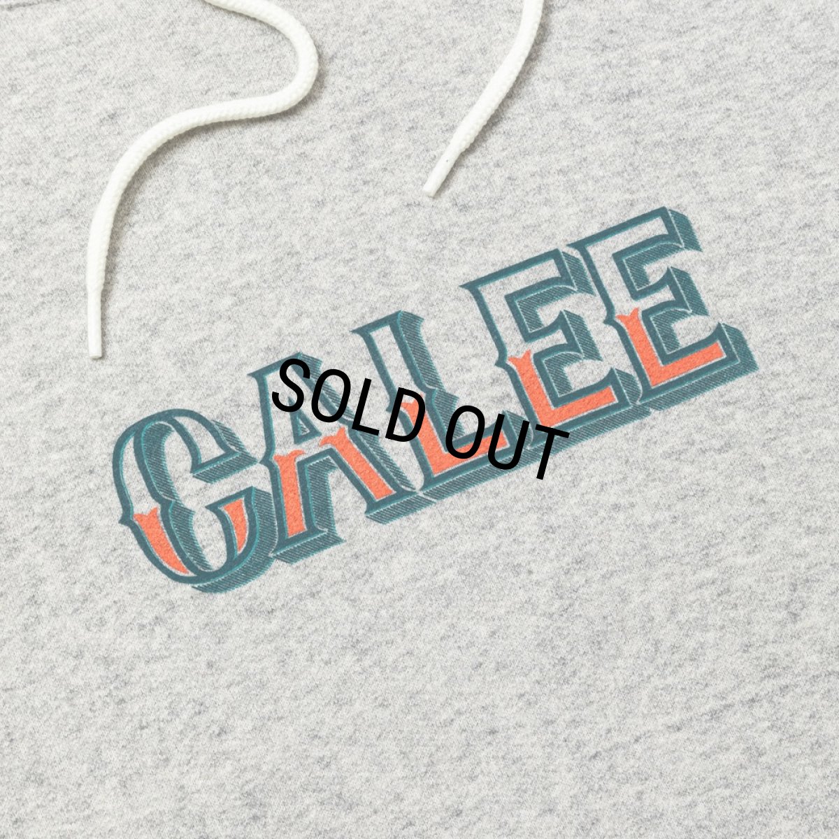 画像3: 【30%OFF】CALEE/L/C DROP PULLOVER HD（MIX GRAY）［プルオーバーパーカー-24秋冬］ (3)