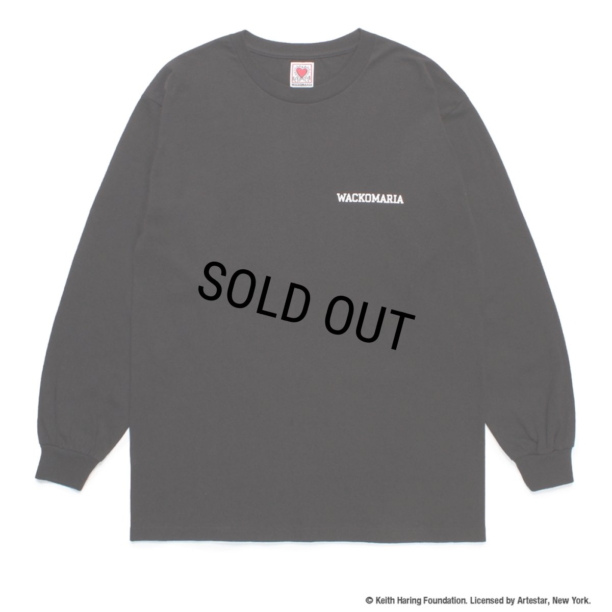 画像2: WACKO MARIA/KEITH HARING / LONG SLEEVE T-SHIRT（BLACK）［プリント長袖T-24秋冬］ (2)
