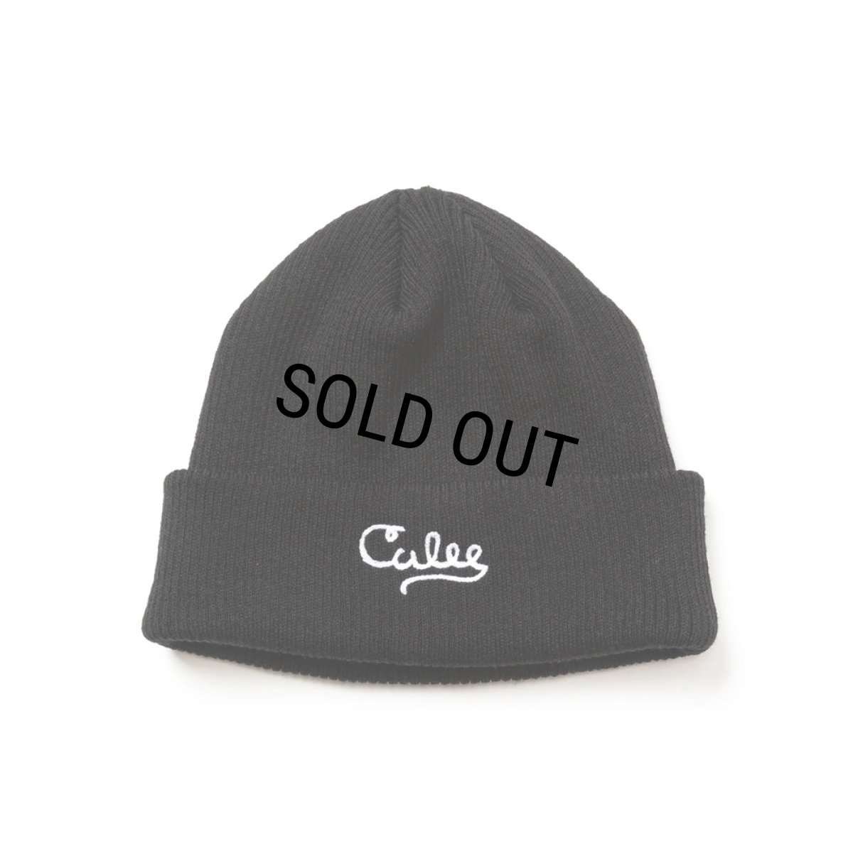 画像1: CALEE/A/R KNIT CAP（BLACK）［ニットキャップ-24秋冬］ (1)