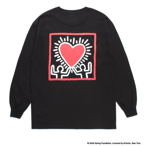 他の写真2: WACKO MARIA/KEITH HARING / LONG SLEEVE T-SHIRT（BLACK）［プリント長袖T-24秋冬］
