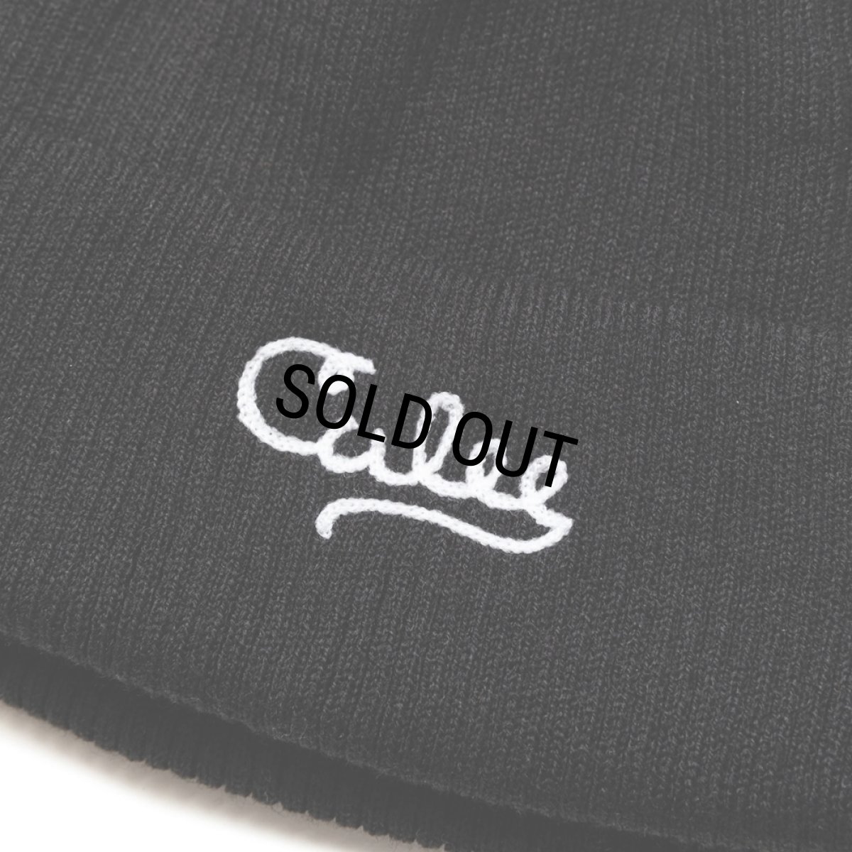 画像2: CALEE/A/R KNIT CAP（BLACK）［ニットキャップ-24秋冬］ (2)