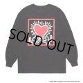 WACKO MARIA/KEITH HARING / LONG SLEEVE T-SHIRT（BLACK）［プリント長袖T-24秋冬］