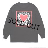 WACKO MARIA/KEITH HARING / LONG SLEEVE T-SHIRT（BLACK）［プリント長袖T-24秋冬］