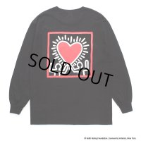 WACKO MARIA/KEITH HARING / LONG SLEEVE T-SHIRT（BLACK）［プリント長袖T-24秋冬］