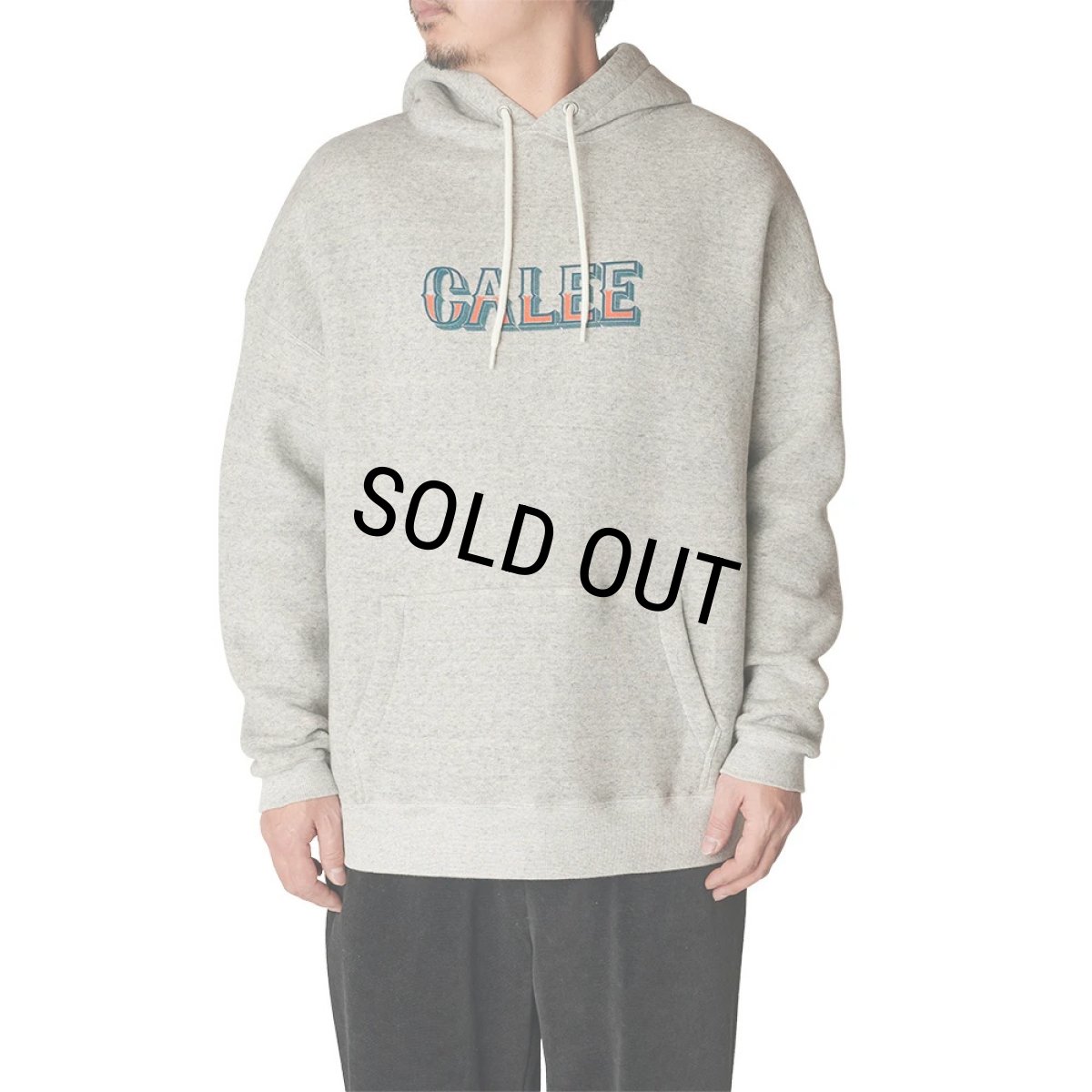 画像7: 【30%OFF】CALEE/L/C DROP PULLOVER HD（MIX GRAY）［プルオーバーパーカー-24秋冬］ (7)