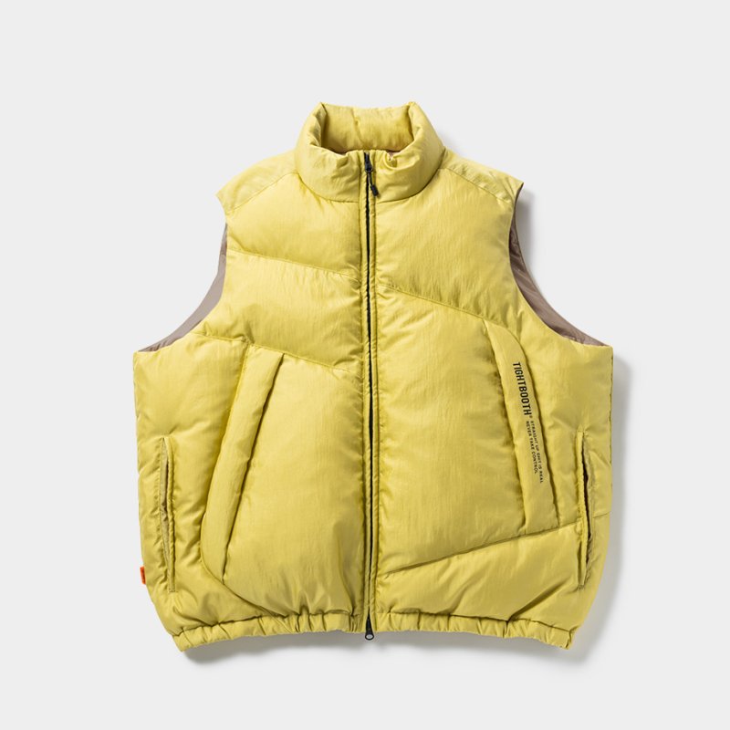 画像1: 【30%OFF】TIGHTBOOTH/PA DOWN VEST（Yellow）［ダウンベスト-24秋冬］
