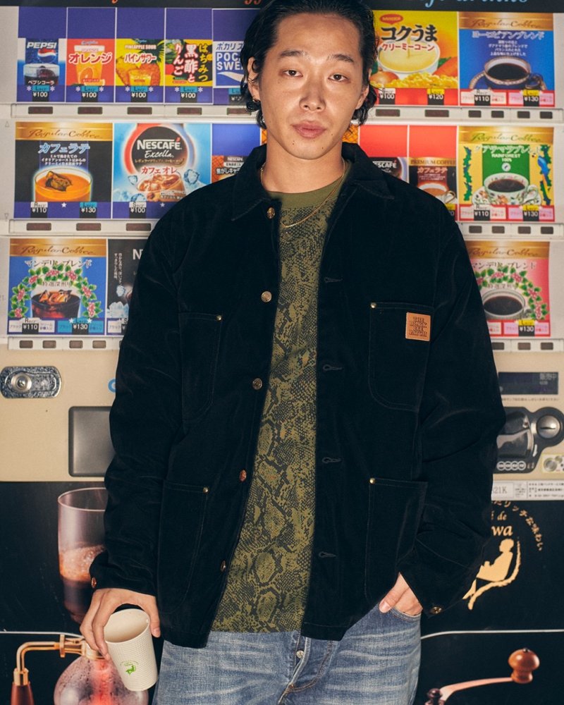 画像3: BlackEyePatch/OG LABEL VELOUR COVERALL JACKET(BLACK)