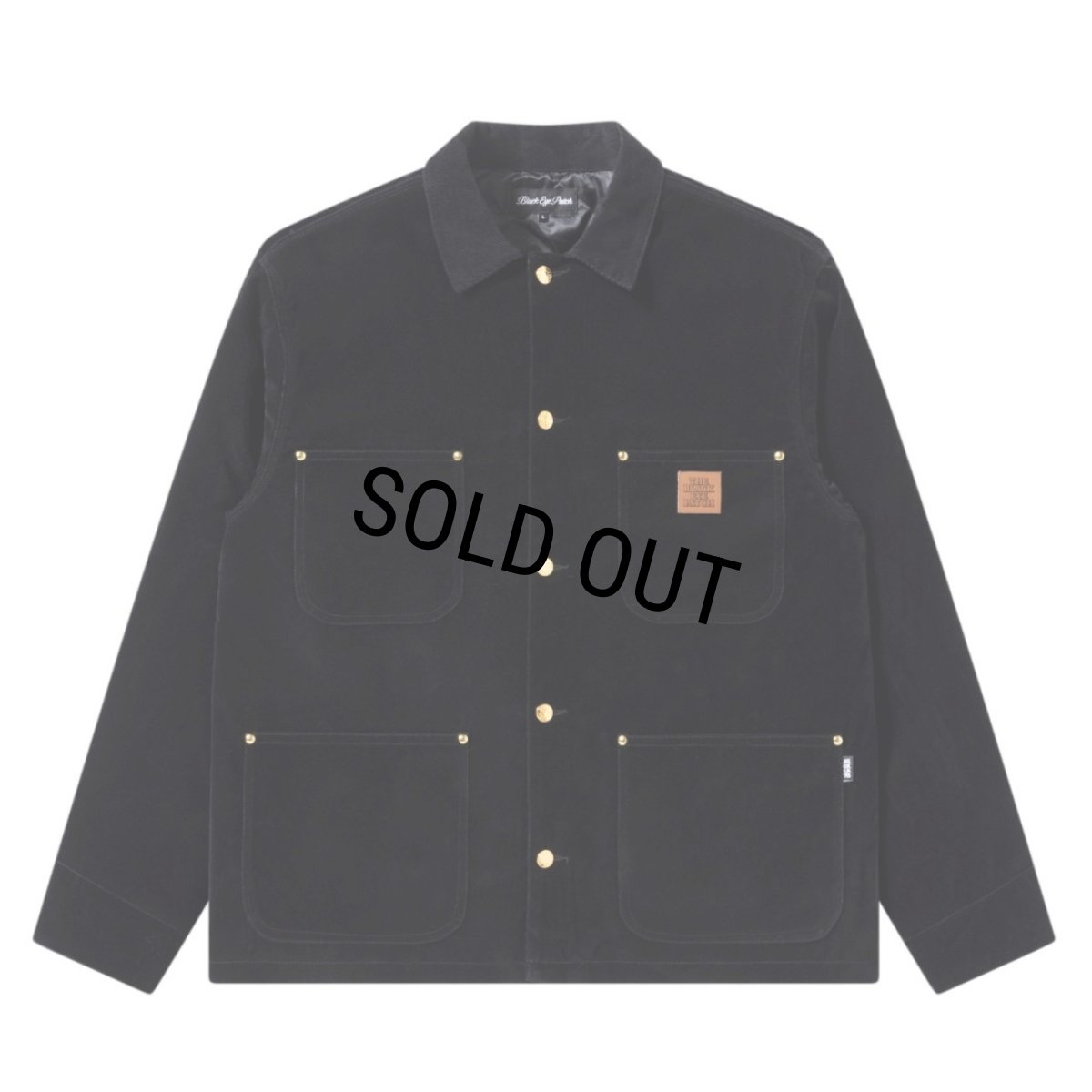 画像1: BlackEyePatch/OG LABEL VELOUR COVERALL JACKET（BLACK） (1)