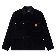 画像1: BlackEyePatch/OG LABEL VELOUR COVERALL JACKET（BLACK） (1)