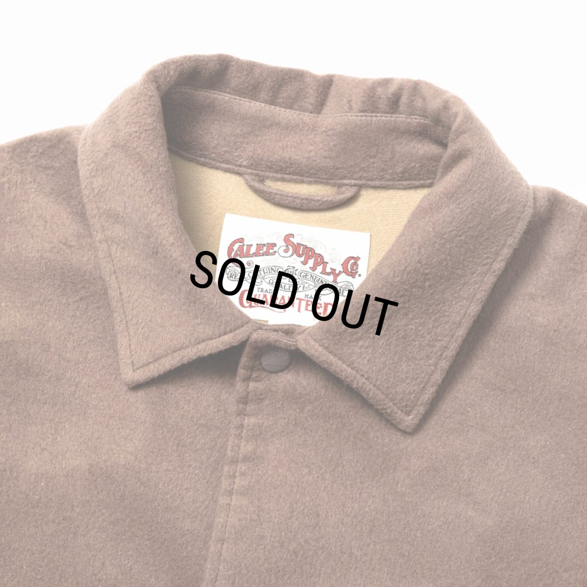 画像3: 【40%OFF】CALEE/C/S CAL NT LOGO OVER COACH JACKET（ASH BROWN）［コットンスウェードコーチJKT-24秋冬］ (3)