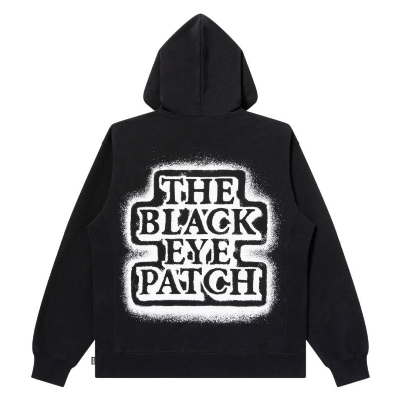 画像2: BlackEyePatch/SPRAYED OG LABEL HOODIE(BLACK)