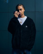 画像3: BlackEyePatch/OG LABEL SHAGGY CARDIGAN(BLACK) (3)