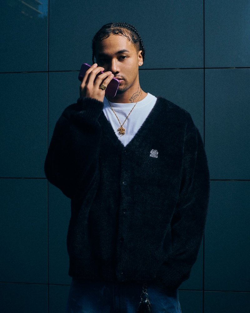 画像3: BlackEyePatch/OG LABEL SHAGGY CARDIGAN(BLACK)