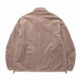 画像2: 【40%OFF】CALEE/C/S CAL NT LOGO OVER COACH JACKET（ASH BROWN）［コットンスウェードコーチJKT-24秋冬］ (2)