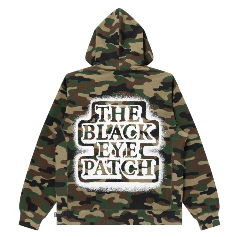 画像2: BlackEyePatch/SPRAYED OG LABEL HOODIE(CAMO)