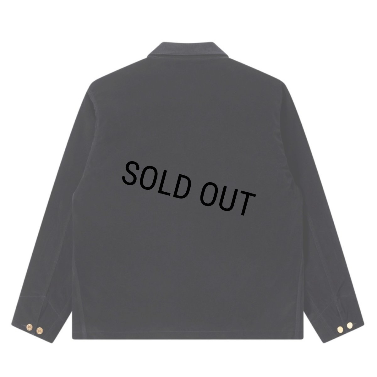 画像2: BlackEyePatch/OG LABEL VELOUR COVERALL JACKET（BLACK） (2)